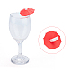CRASPIRE 12 Pieces Wine Glass Markers Charms Silicone 6 Colors Umbrella Drink Markers Umbrella Wine Charms with Clip Wine Glass Markers Drink Charms for Wine Tasting Party Favors Dinner Wedding AJEW-WH0223-21-3