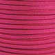 グリッターパウダーフェイクスエードコード  フェイクレース  濃いピンク  3mm  100ヤード/ロール（300フィート/ロール） LW-D001-1005-2