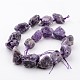 Natural Raw Amethyst Beads Strands G-D833-11-2