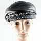 Punk Leather Twisted Chain Caps AJEW-O018-02-1