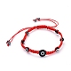 Bracelets de perles de nylon tressés réglables BJEW-JB05292-2