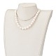 Natürliche Barockperlen Keshi Perlen Perlenketten NJEW-JN03295-5