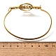 Женские браслеты с плоскими круглыми звеньями из нержавеющей стали 201 BJEW-R014-01G-02-5