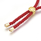Cotton Cord Bracelet Making KK-F758-03-G-4