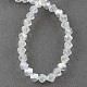 Electroplate Glass Beads Strands EGLA-R031-6mm-10-2