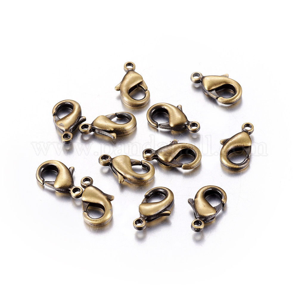 Fermoirs à vis en laiton, 20 pièces, 12x4mm, fermoirs en forme de