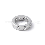 Латунные микро проложить Цирконий Европейский бисером KK-K399-14P-01