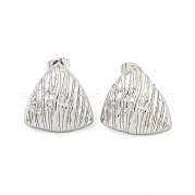 Треугольные серьги-гвоздики из нержавеющей стали 304 EJEW-L290-017P
