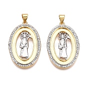 Латунные микро проложить кубического циркония подвески KK-T070-23G-02