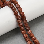 Синтетические голдстоуновские бисер пряди G-H078-C36-6mm