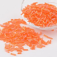 Прозрачные цвета радуги стекло стеклярусом&nbsp;X-TSDB6MM169