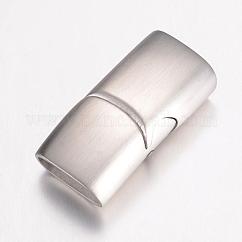変色しにくい304ステンレススチール製のマグネット留め具と接着端  艶消し  長方形  ステンレス鋼色  24x12x7.5mm  穴：5x10mm