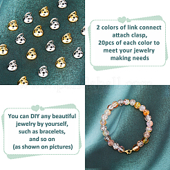 20 шт. 2-х цветные латунные подвески KK-FH0007-77