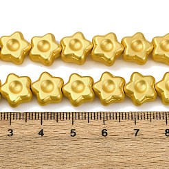 Стеклянные бусины с гальваническим покрытием  EGLA-H109-13