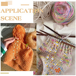 8 шт. акриловые бусины для вязания счетных рядов цепочек&nbsp;HJEW-SC00091