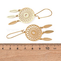 Серьги-кольца из нержавеющей стали 304&nbsp;EJEW-F393-21G