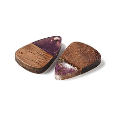 Pendentifs en résine & en bois&nbsp;WOOD-S061-02I