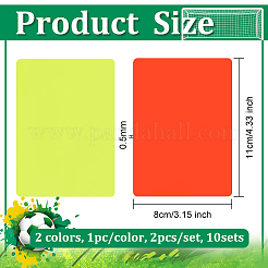 Blanko-Strafkarten aus PVC-Kunststoff&nbsp;LS-AJEW-WH0401-87