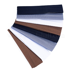 8 pieza de bandas para el cabello de tela de seda color leche de 4 colores&nbsp;OHAR-TAD0001-01D