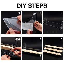 3-ярусные прозрачные акриловые стойки-органайзеры в сборе ODIS-WH0029-89B-01