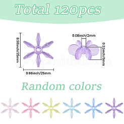 120 Stück transparente Acrylperlen&nbsp;OACR-SC0003-02A