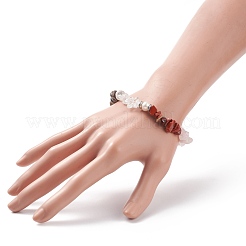 Natürliche gemischte Steinspäne strecken Armbänder&nbsp;BJEW-JB08460