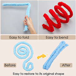 10 Stück 10 Farben DIY Plüschstäbe&nbsp;DIY-CP0011-73