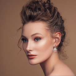 Подвески из акрила и сплава PALLOY-HY00029