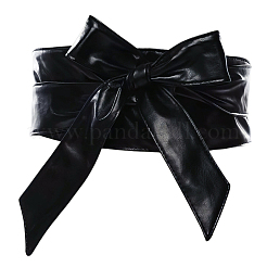 Бант из искусственной кожи обертывается вокруг пояса&nbsp;AJEW-WH20033-042A