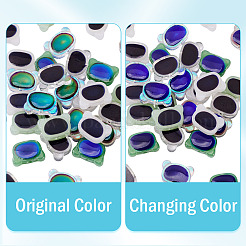 40шт 5 цвета двухцветные стеклянные бусины GLAA-TA0003-36