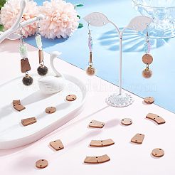 90 шт. 3 стильных необработанных деревянных соединителя-шарма DIY-CA0004-66