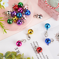 18 шт. 9-х цветные железные и сплавные подвесные украшения-колокольчики KEYC-GF0001-18