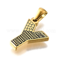 Подвески из нержавеющей стали 304 золотистого цвета STAS-K300-01G-Y