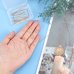 100 шт. 2 шт. латунных штифта с плоской головкой&nbsp;KK-BBC0001-14-NF