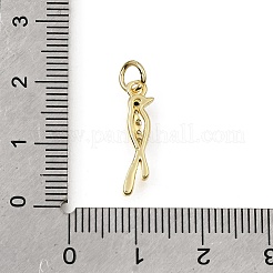 Pendentifs en laiton zircon cubique micro pavé noir&nbsp;CU-L001-09G-02
