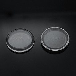 Realizzazione di braccialetti con polsini in ottone e cabochon in vetro trasparente a cupola/mezzo giro&nbsp;DIY-X0218