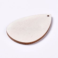 Unfertige leere Holzanhänger&nbsp;WOOD-WH0098-66