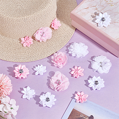 64 Stück Polyesterblume&nbsp;DIY-PH0029-74
