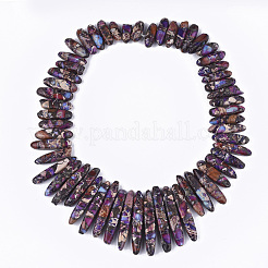 Синтетическая золотая линия имперские нитки из бисера яшмы G-S355-13F