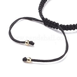Bracelet de perles tressées en polyester semi-fini&nbsp;AJEW-JB01128-05