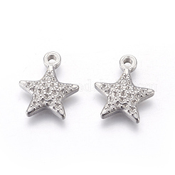 変色しにくい304ステンレススチールペンダント  混合図形  ステンレス鋼色  17~19x14~16x2~3mm  穴：1.2~1.8mm&nbsp;STAS-L212-034