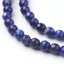 Colliers de perles de lapis-lazuli teintées naturellement&nbsp;LS-G-G059-6mm