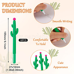 10шт кактус резиновая гелевая ручка&nbsp;AJEW-TA0002-68