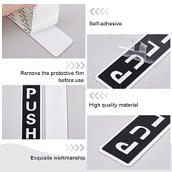 4 шт. 2 стиля самоклеящиеся акриловые дверные таблички AJEW-GA0006-91A