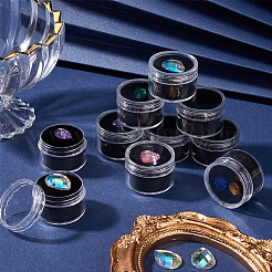 Круглая прозрачная пластиковая коробка для хранения бриллиантов&nbsp;CON-WH20003-01B-01