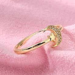 Регулируемые латунные кольца микро манжеты из прозрачного циркония ZIRC-Z002-09G