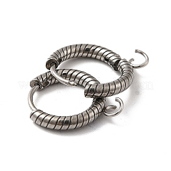 Фурнитура для сережек-колец из нержавеющей стали 201 STAS-I695-03B