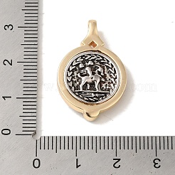 Стеклянные подвески из латуни с покрытием стойки KK-S368-04G