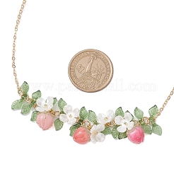 Колье с подвеской из эпоксидной смолы и акрила NJEW-TA00162