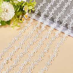 Лента из полиэстерового кружева со звездами&nbsp;OCOR-WH20003-13B